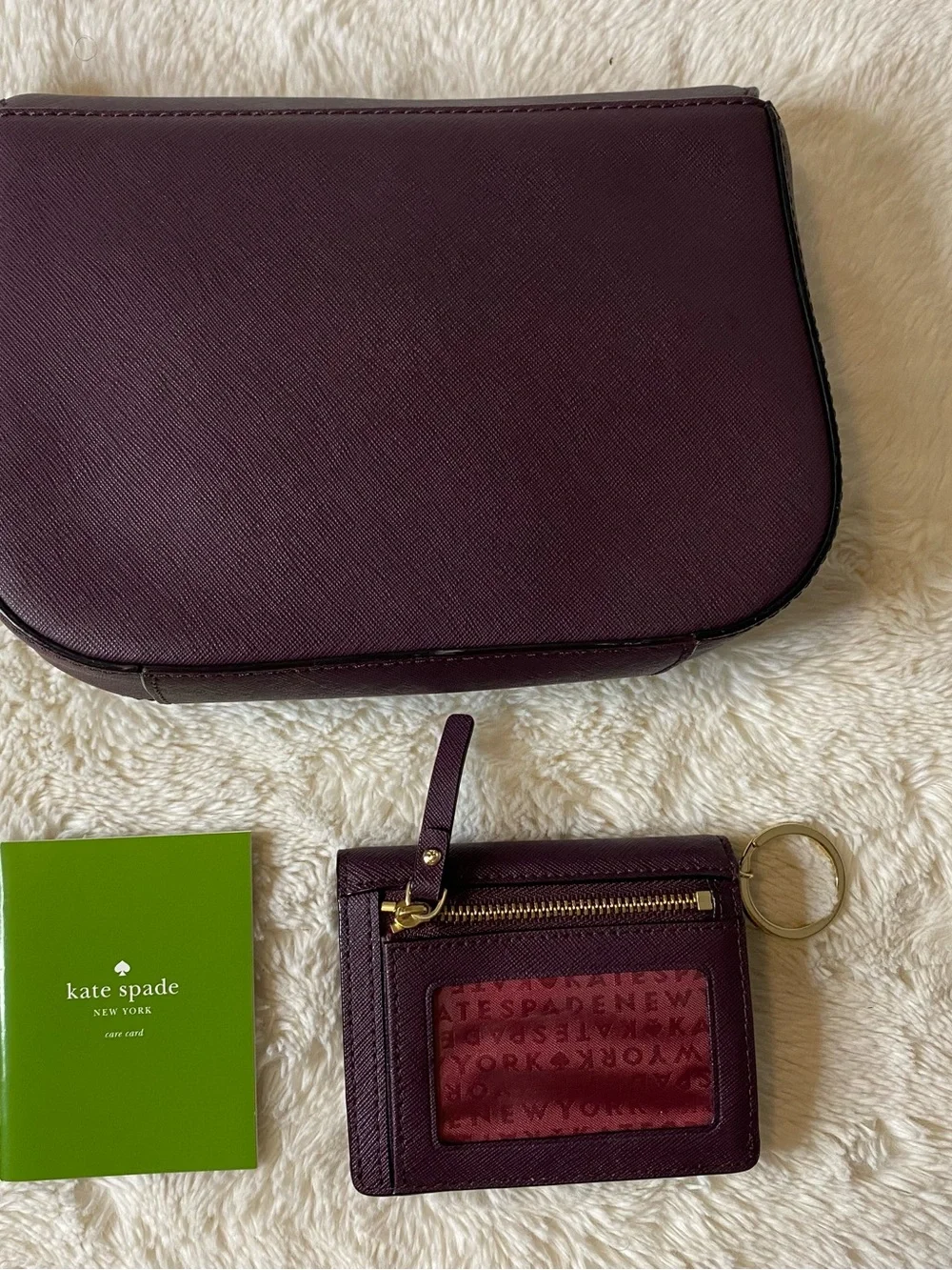 kate spade Plum Crossbody Bag with Matching Wallet Set